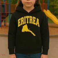 Love Eritrea With Eritrean Map Eritrea Pride Kids Hoodie thumb 3