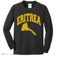 Love Eritrea With Eritrean Map Eritrea Pride Kids Long Sleeve Shirt thumb 0