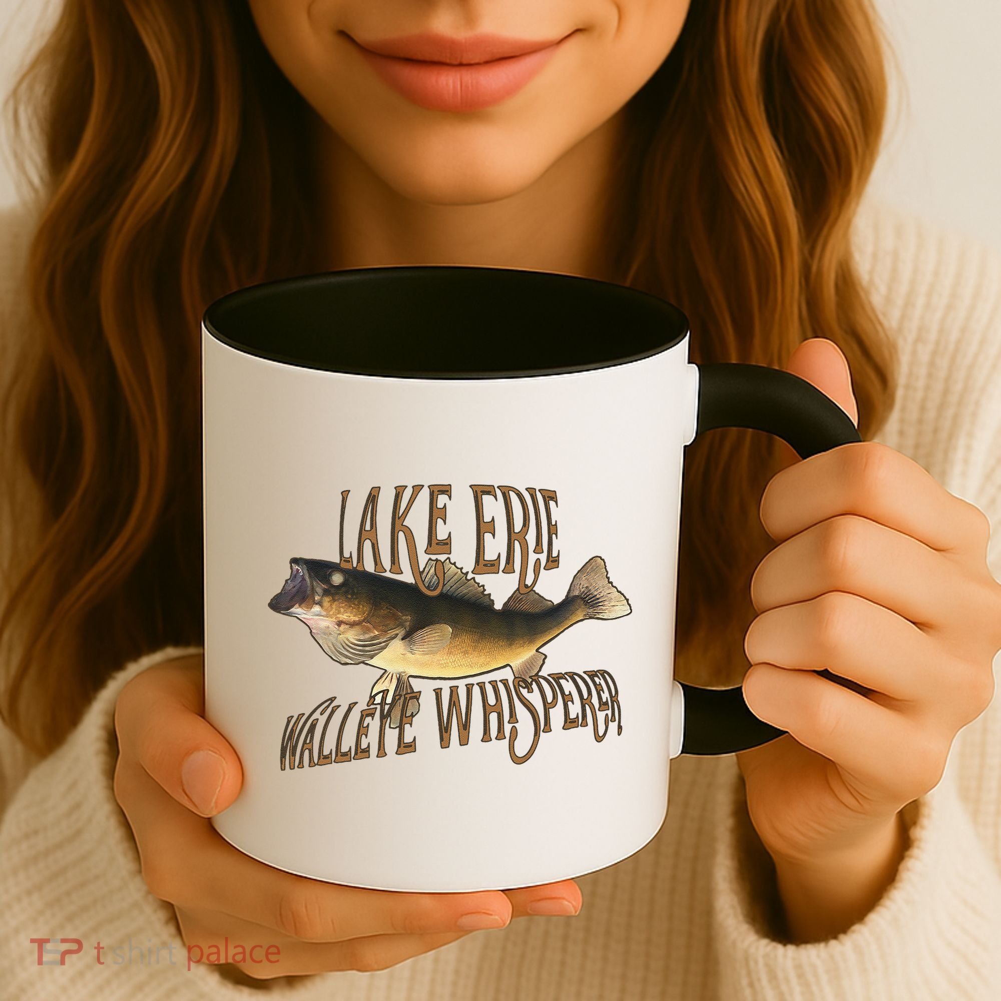Lake Erie Walleye Whisperer Fishing Coffee Mug
