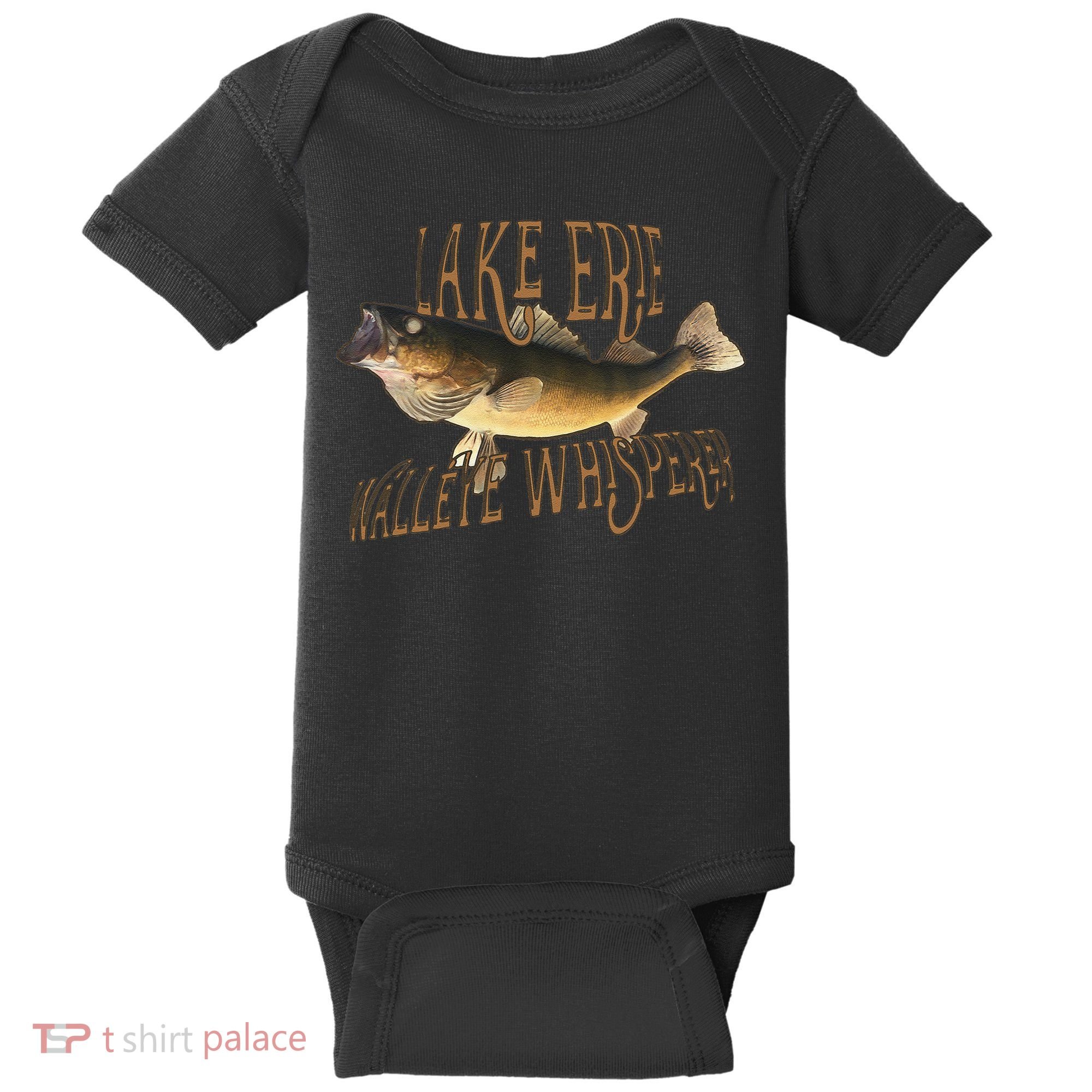 Lake Erie Walleye Whisperer Fishing Baby Bodysuit