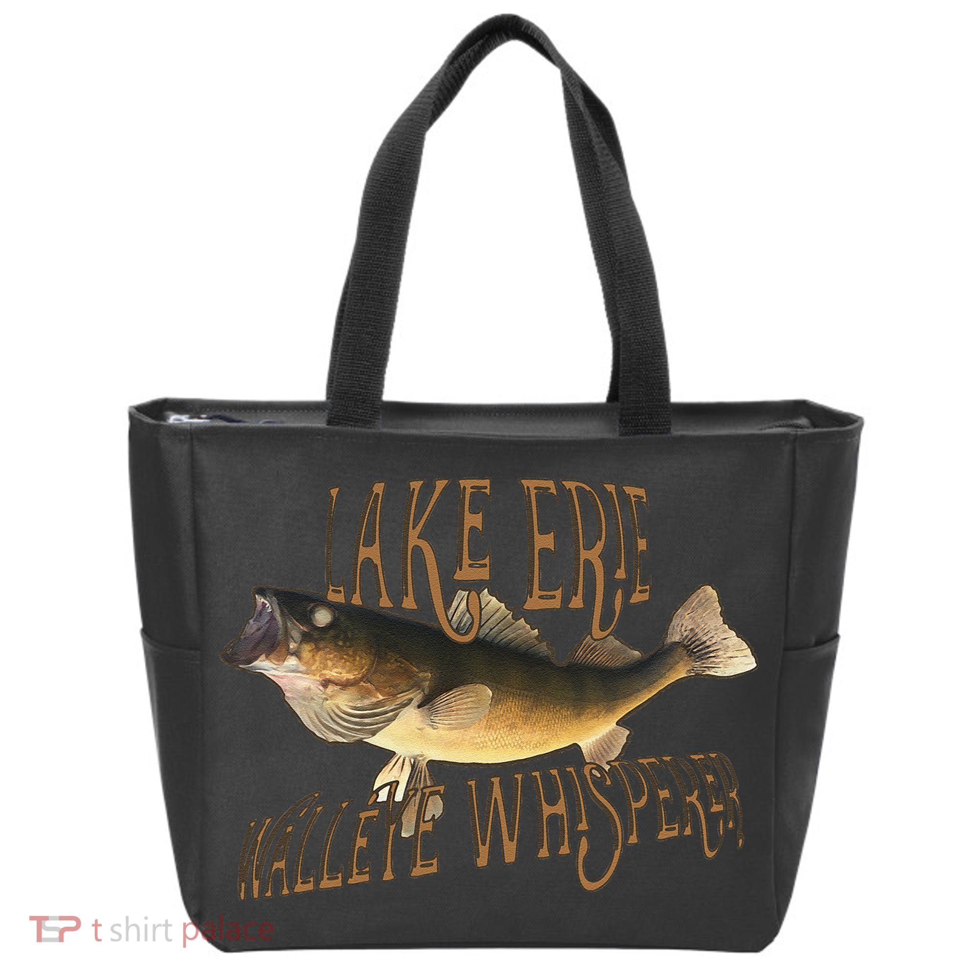 Lake Erie Walleye Whisperer Fishing Tote Bag