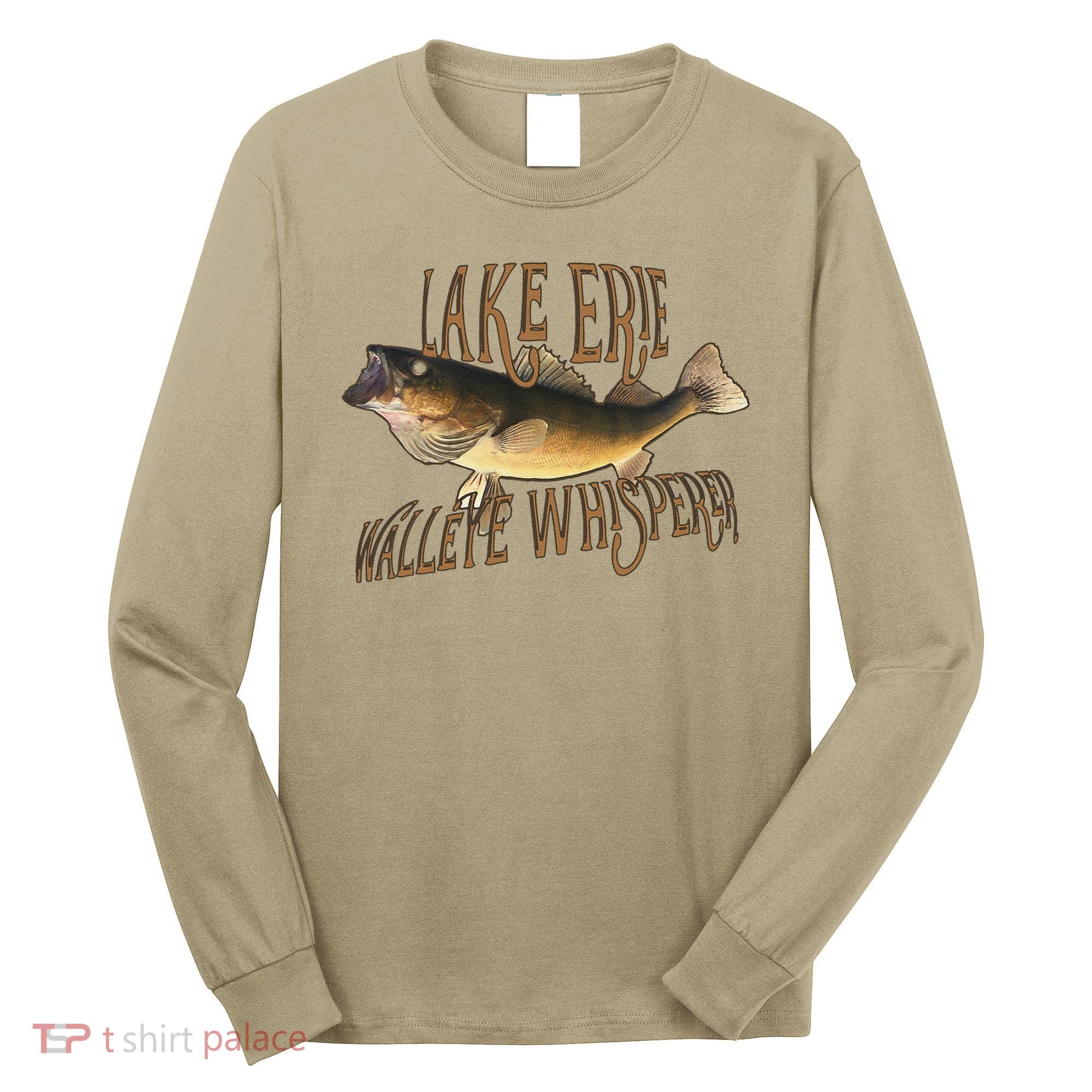 Lake Erie Walleye Whisperer Fishing Long Sleeve Shirt