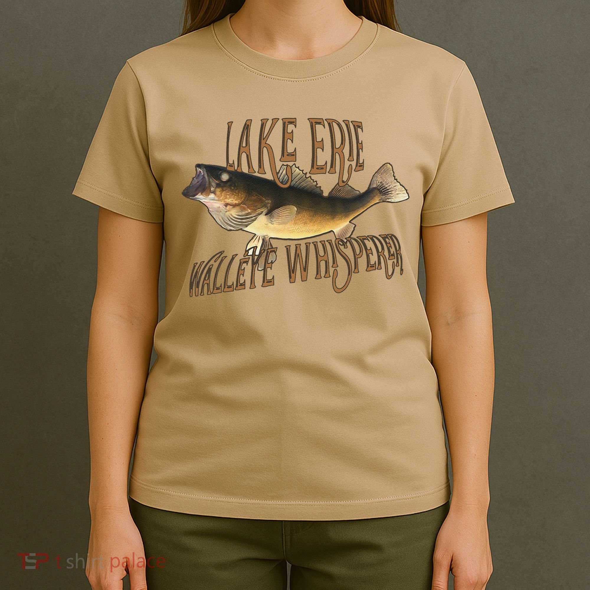 Lake Erie Walleye Whisperer Fishing T-Shirt