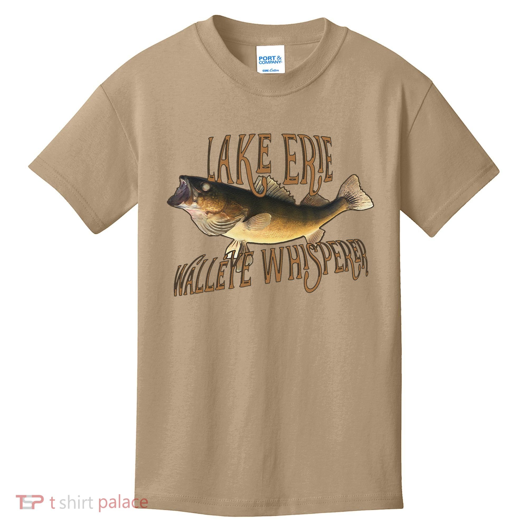Lake Erie Walleye Whisperer Fishing Kids T-Shirt