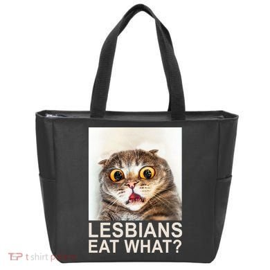Lesbians Eat What Funny Cat Tote Bag