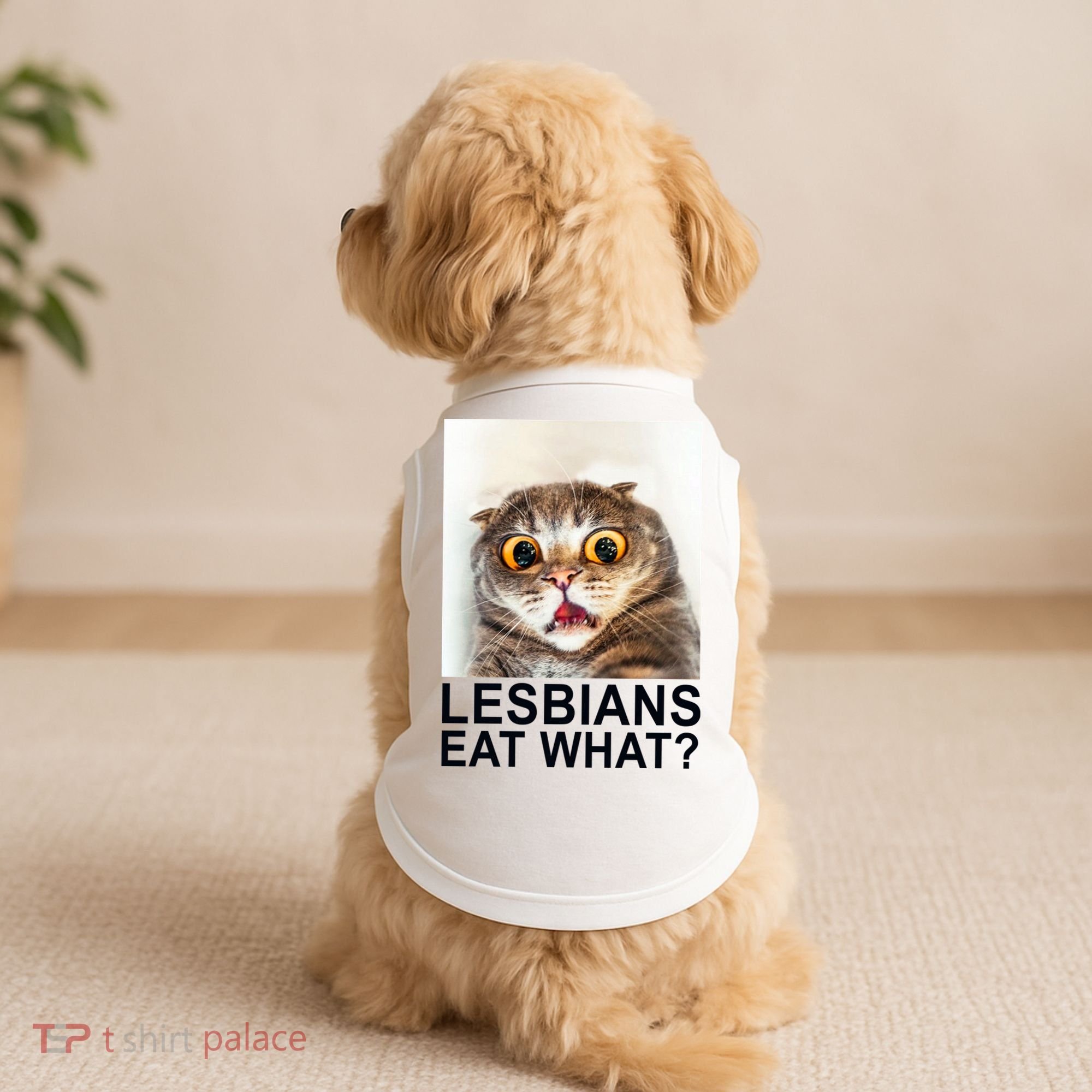 Lesbians Eat What Funny Cat Doggie Tank
