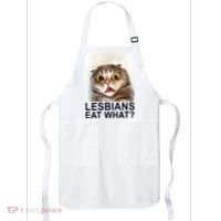 Lesbians Eat What Funny Cat Apron thumb 0