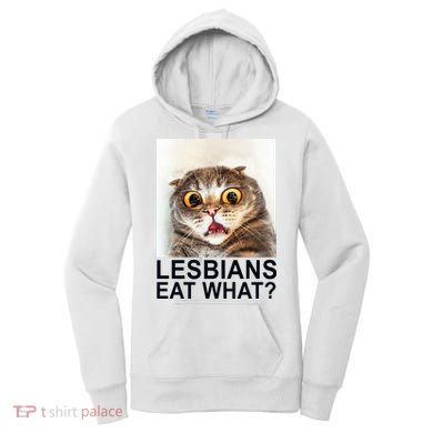 Lesbians Eat What Funny Cat Women's Hoodie