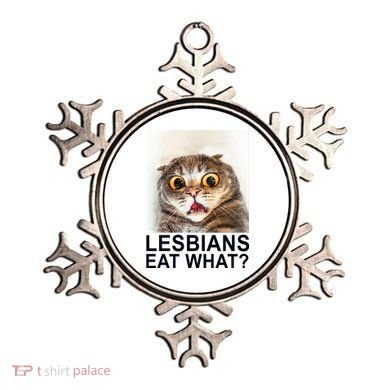 Lesbians Eat What Funny Cat Ornament