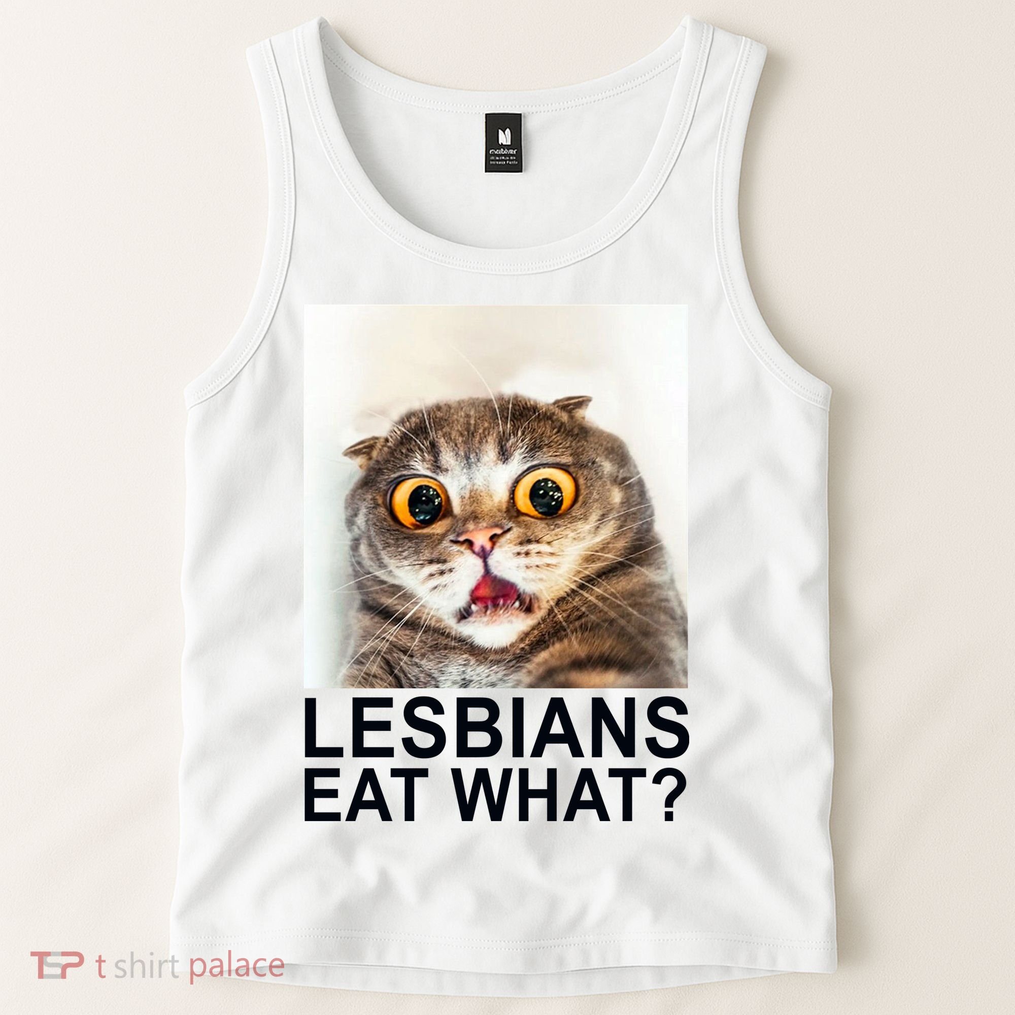 Lesbians Eat What Funny Cat Tank Top