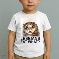 Lesbians Eat What Funny Cat Toddler T-Shirt thumb 2