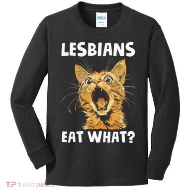 Lesbians Eat What Kids Long Sleeve Shirt
