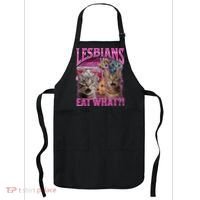 Lesbians Eat What Funny Offensive Cat Bootleg Sarcastic Apron thumb 0