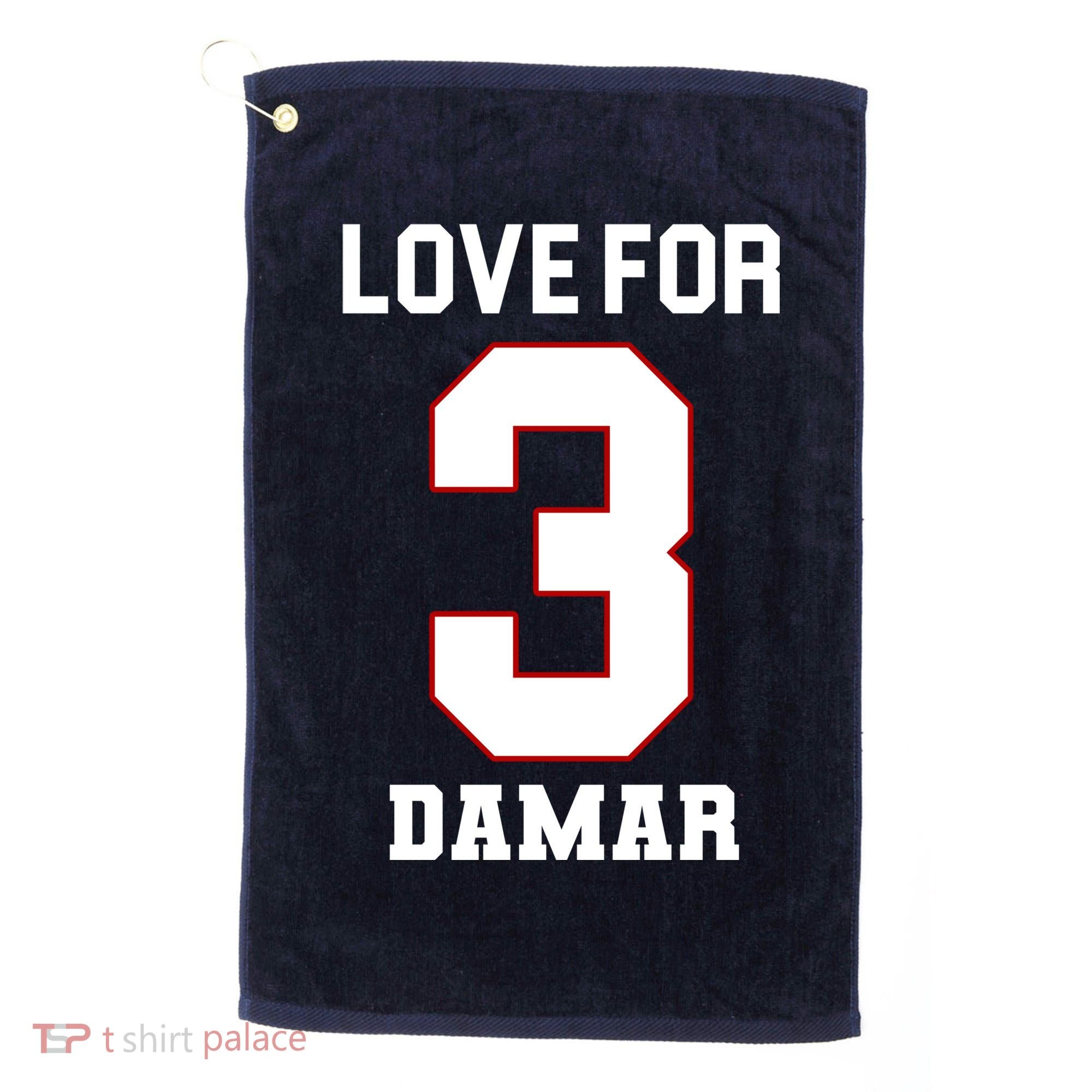 Love For 3 Damar Golf Towel