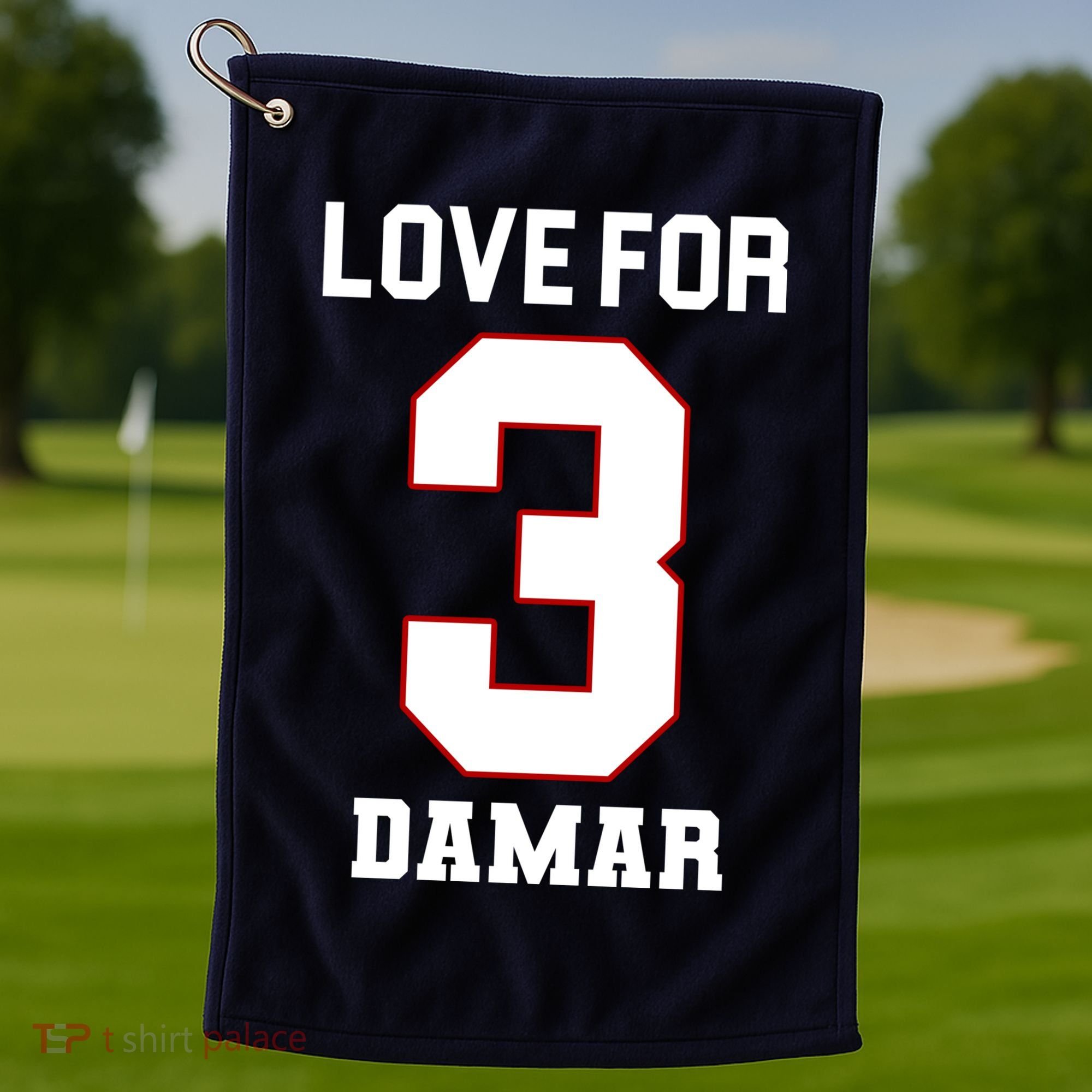 Love For 3 Damar Golf Towel