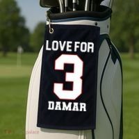 Love For 3 Damar Golf Towel thumb 2