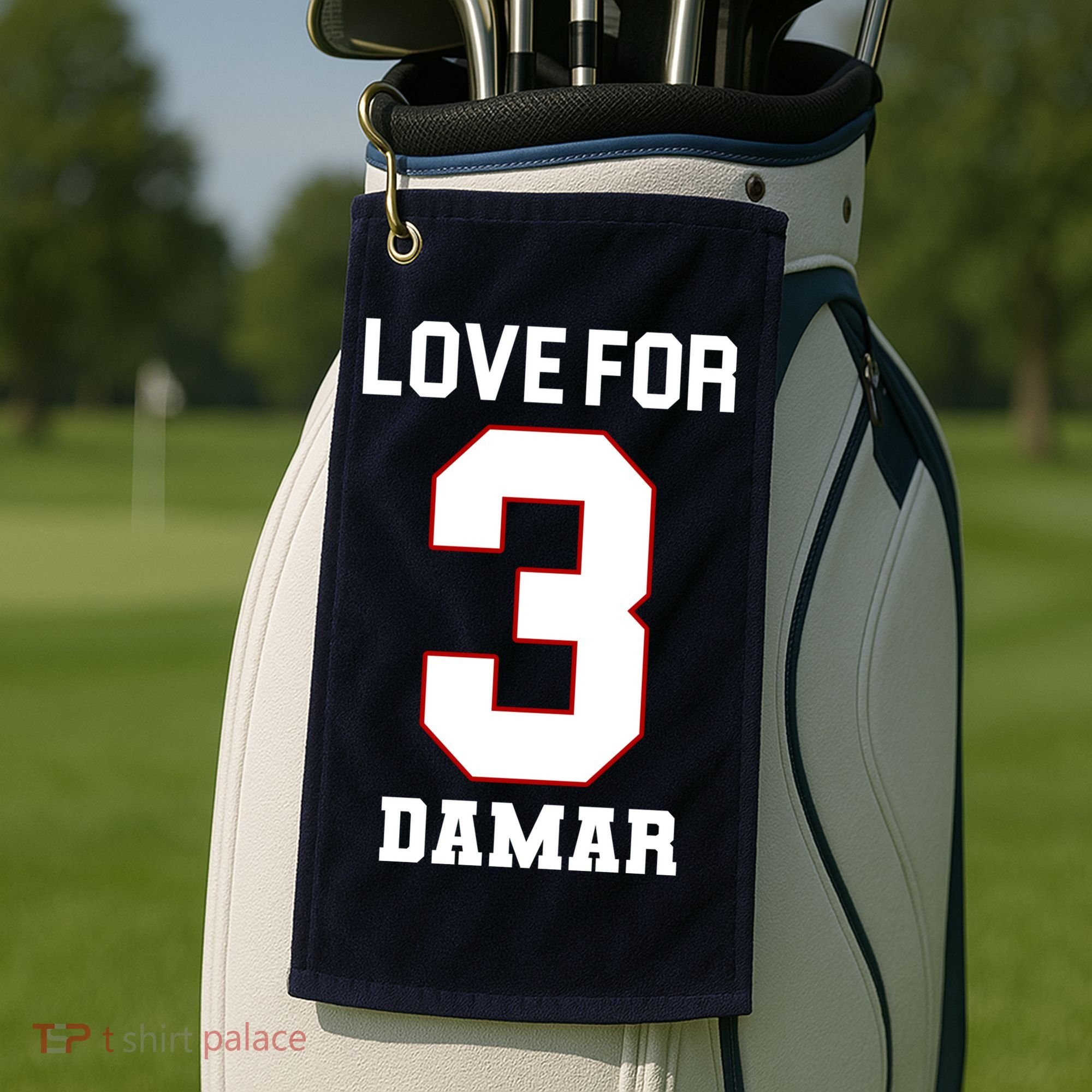 Love For 3 Damar Golf Towel