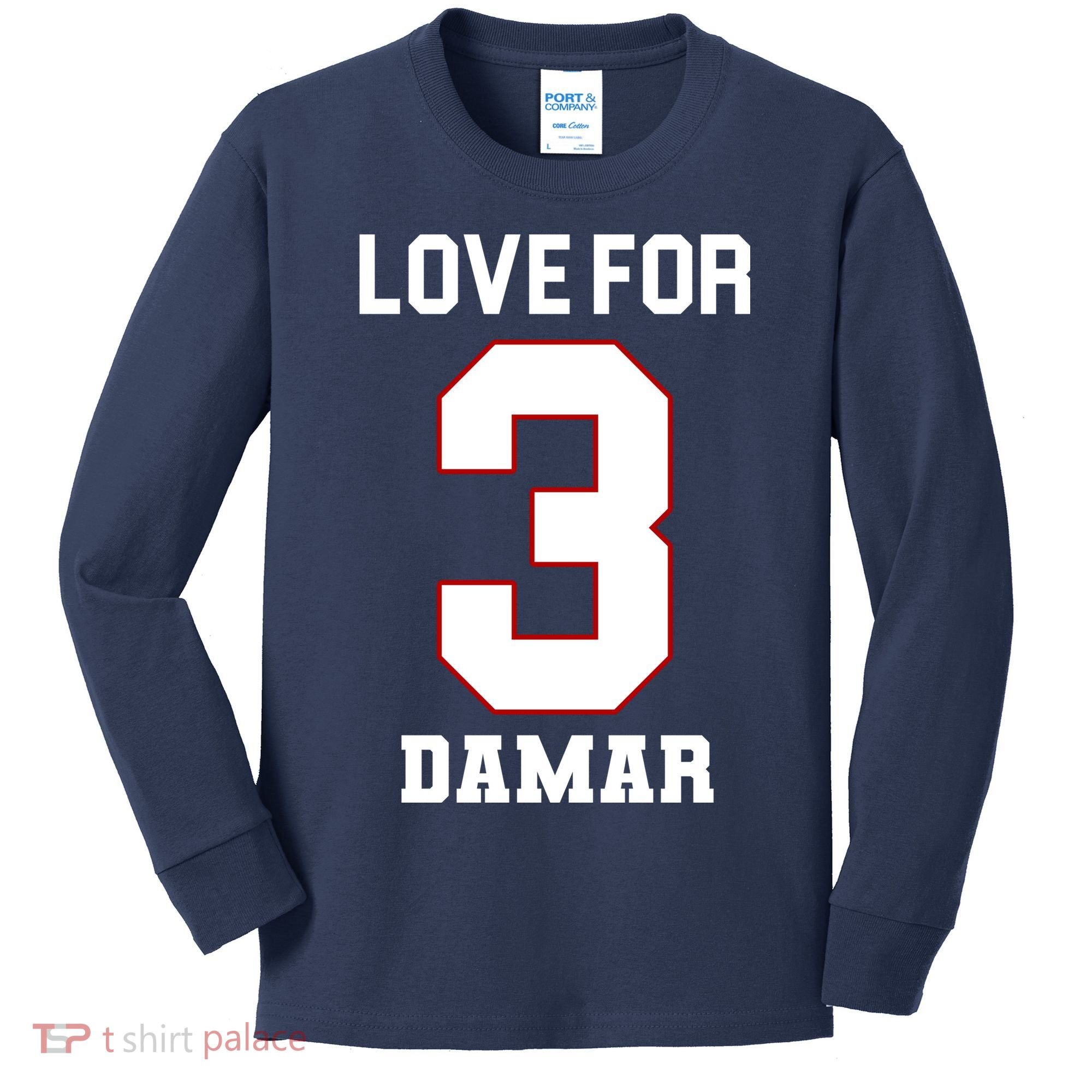 Love For 3 Damar Kids Long Sleeve Shirt