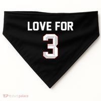 Love For 3 Pray For Damar Show Love USA-Made Doggie Bandana thumb 0