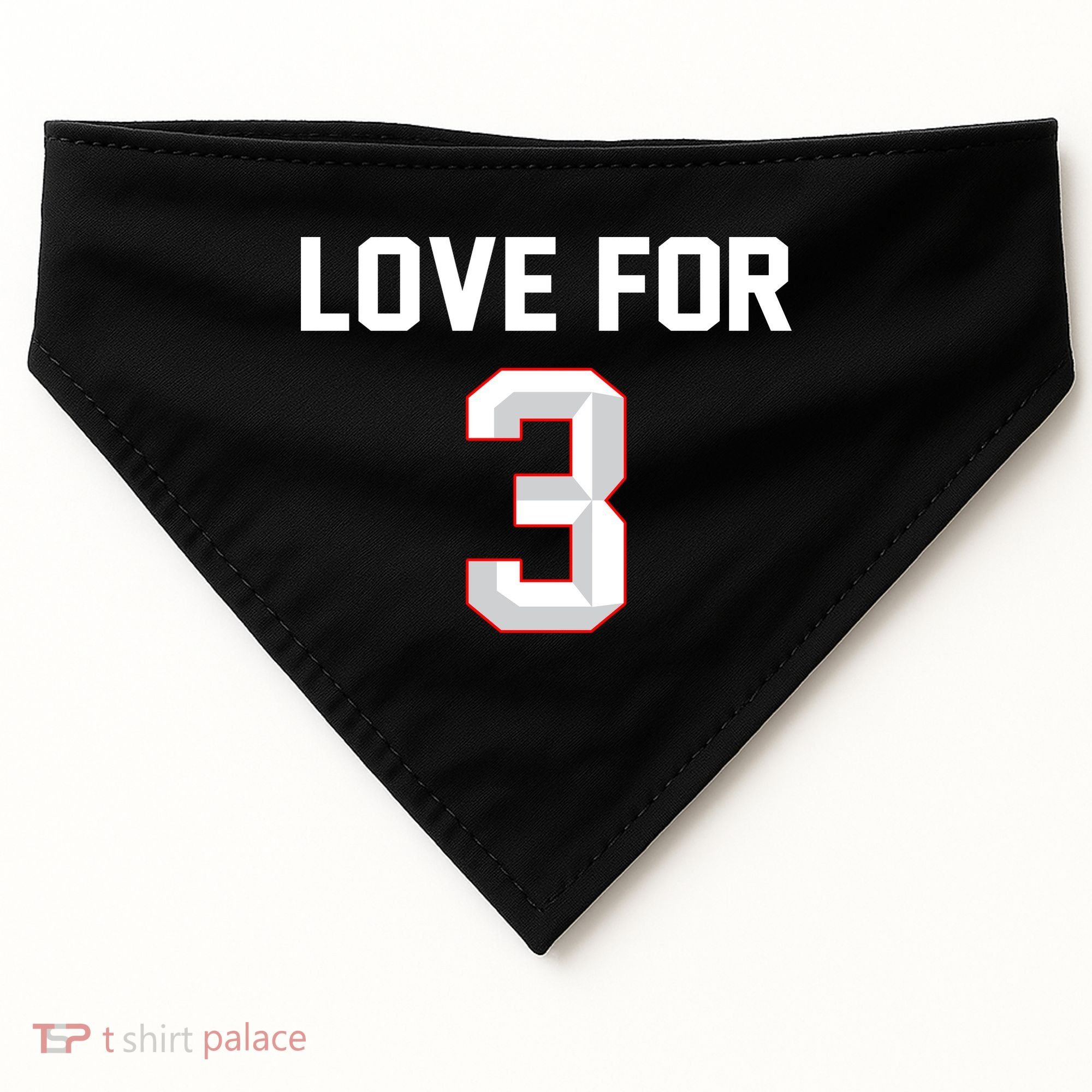 Love For 3 Pray For Damar Show Love USA-Made Doggie Bandana