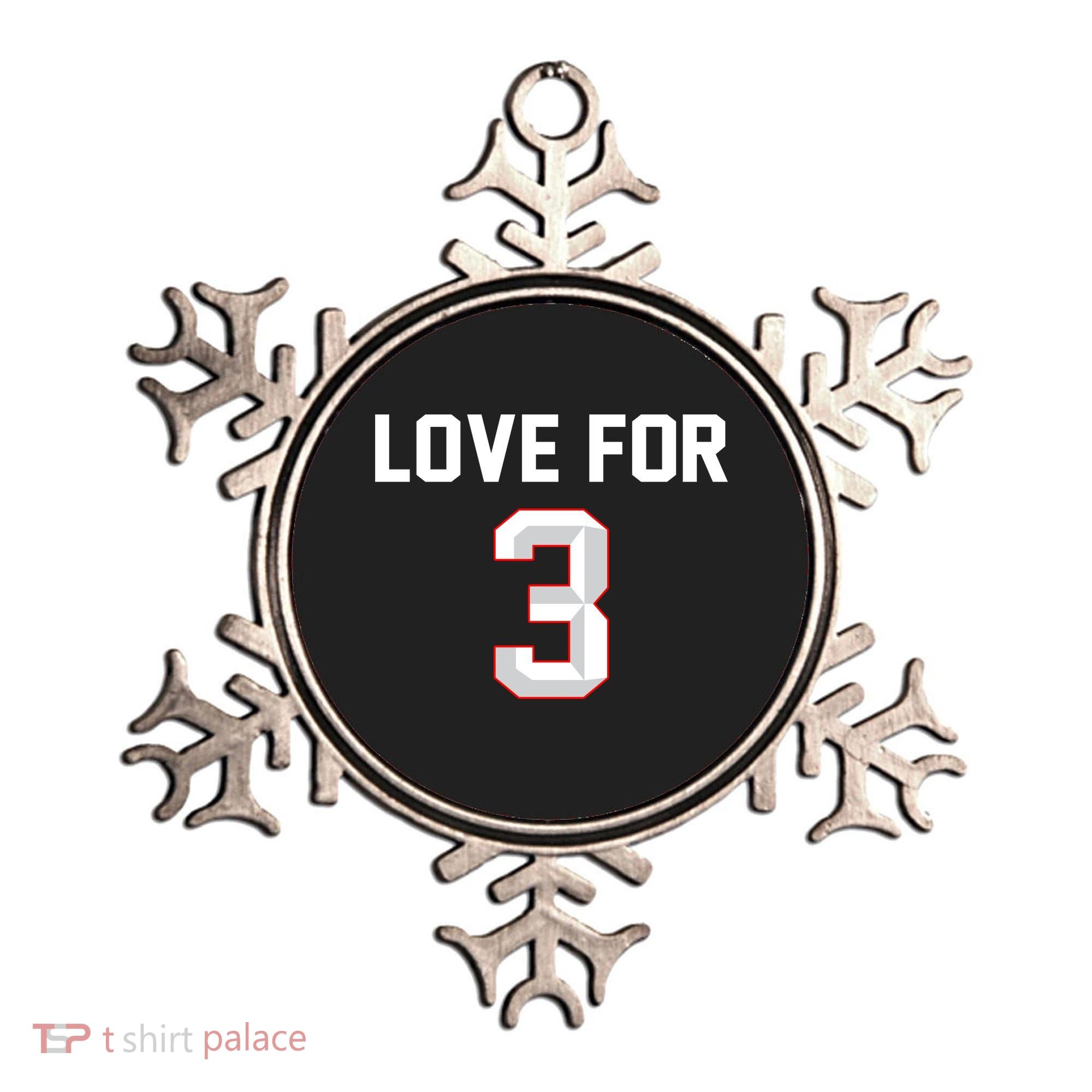 Love For 3 Pray For Damar Show Love Ornament