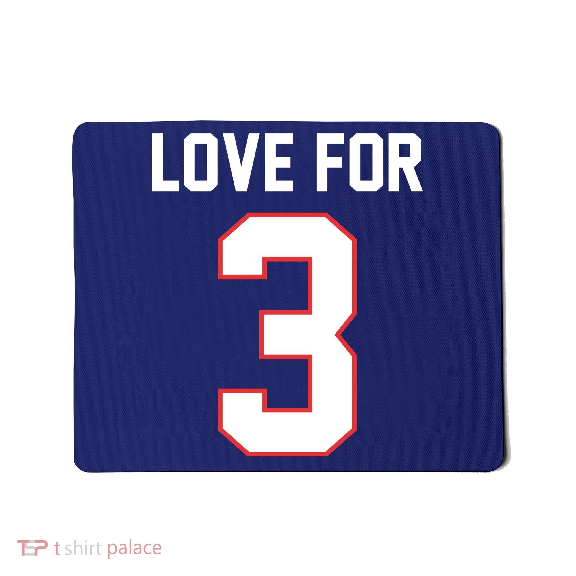 Love For 3 Buffalo Football Tribute Mousepad