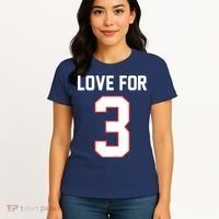 Love For 3 Buffalo Football Tribute Women's T-Shirt thumb 4