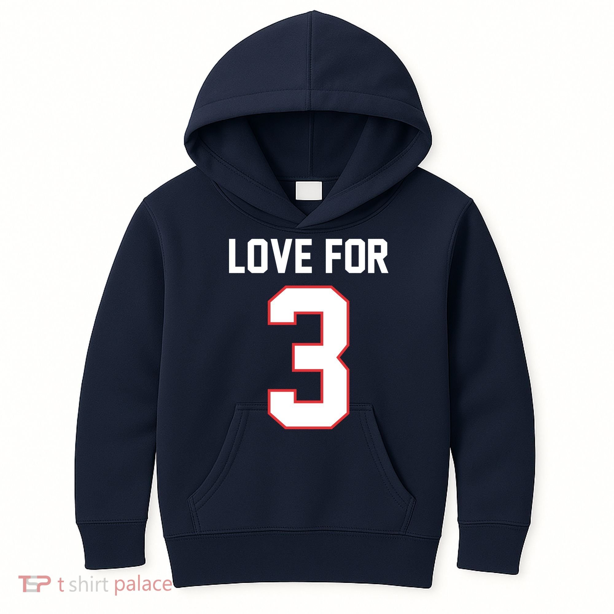 Love For 3 Buffalo Football Tribute Kids Hoodie