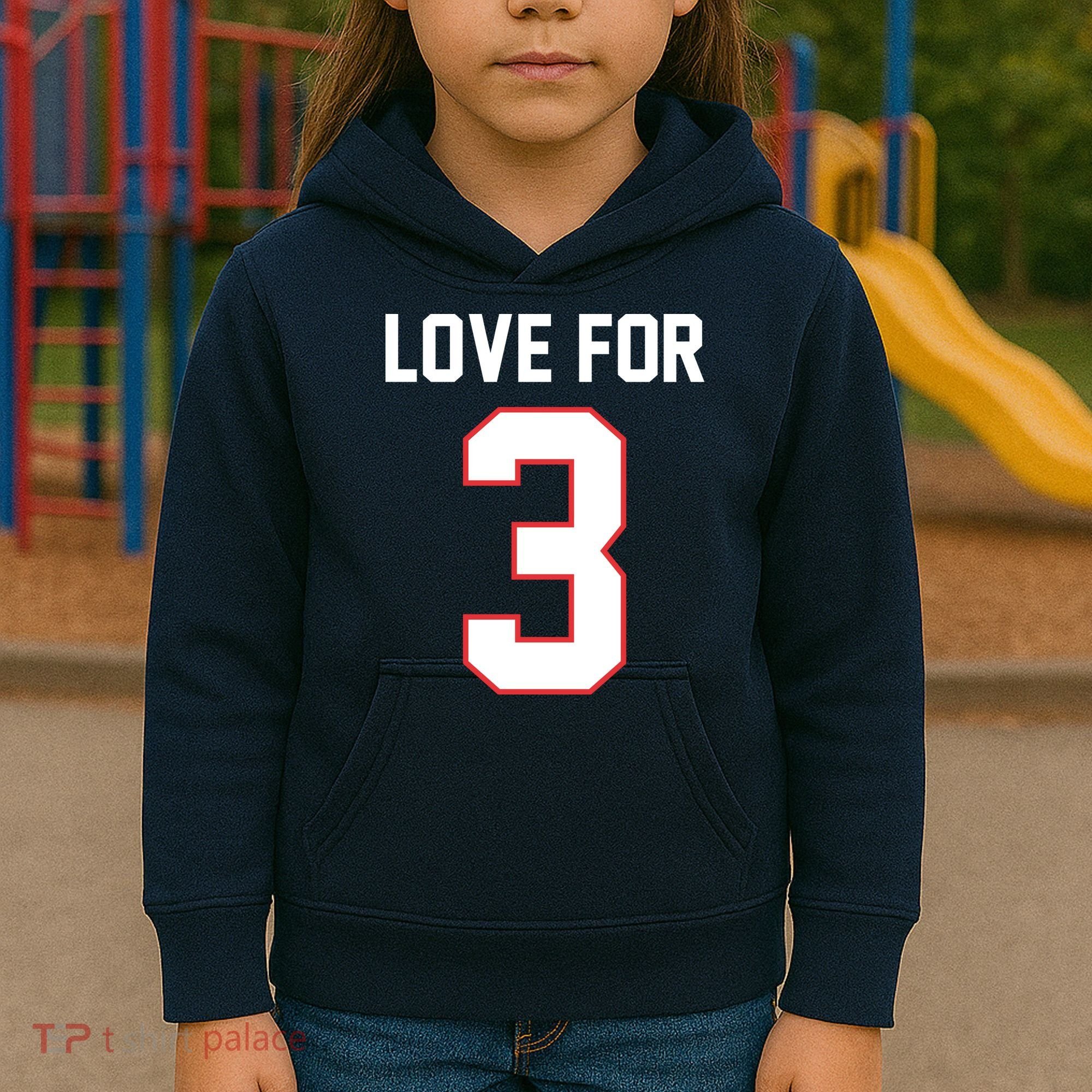 Love For 3 Buffalo Football Tribute Kids Hoodie