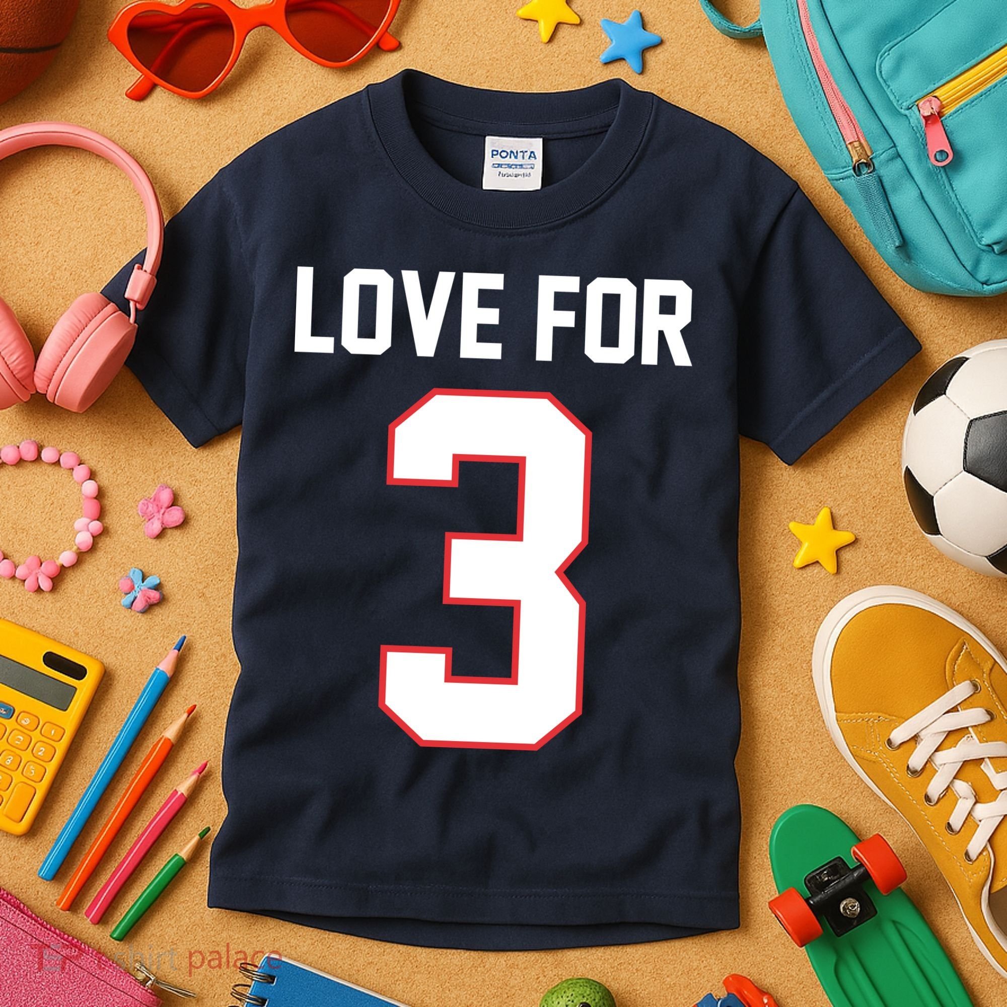 Love For 3 Buffalo Football Tribute Kids T-Shirt