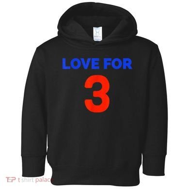 Love For 3 Football Toddler Hoodie