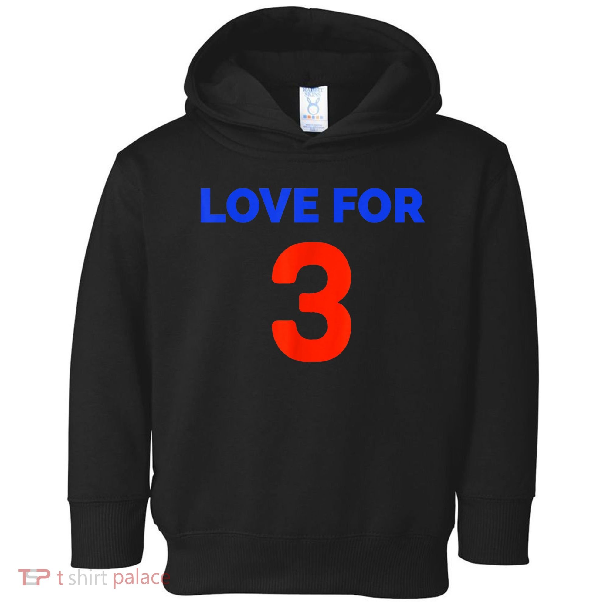 Love For 3 Football Toddler Hoodie