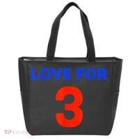 Love For 3 Football Tote Bag thumb 0
