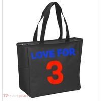Love For 3 Football Tote Bag thumb 2