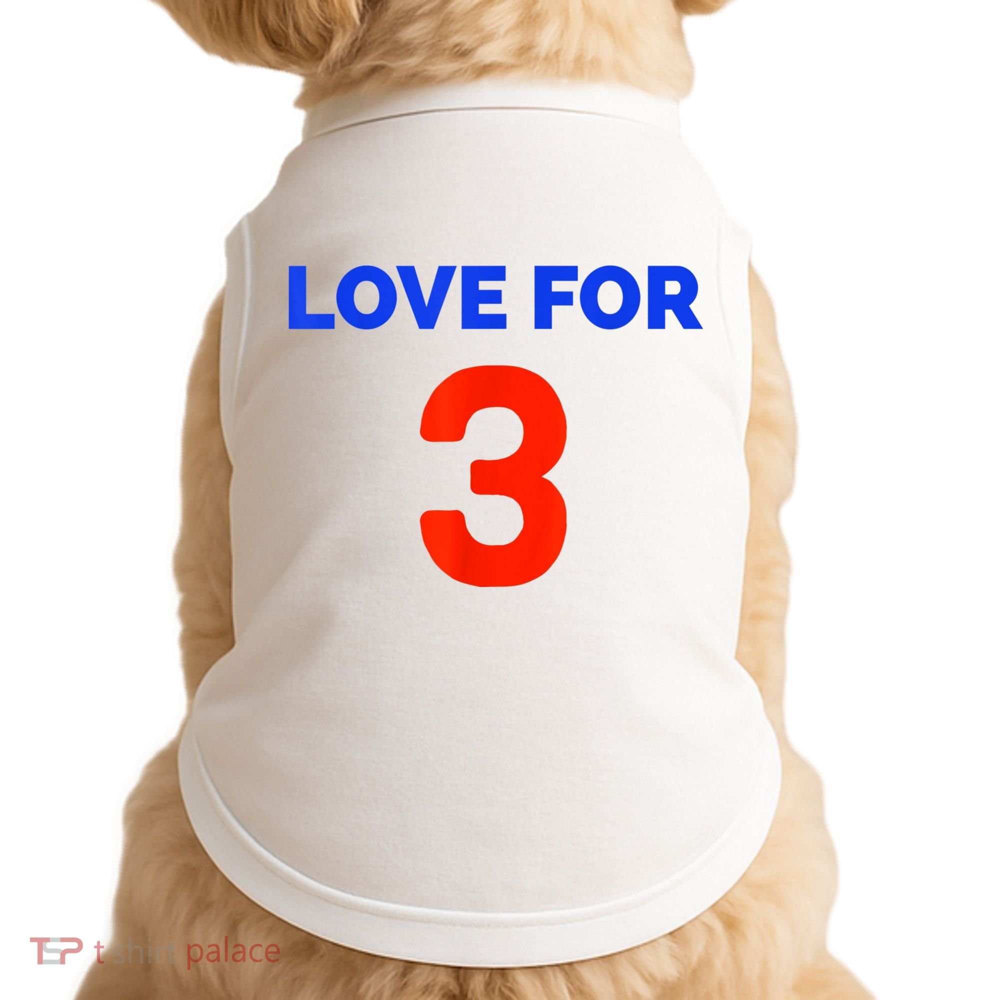 Love For 3 Football Doggie Tank