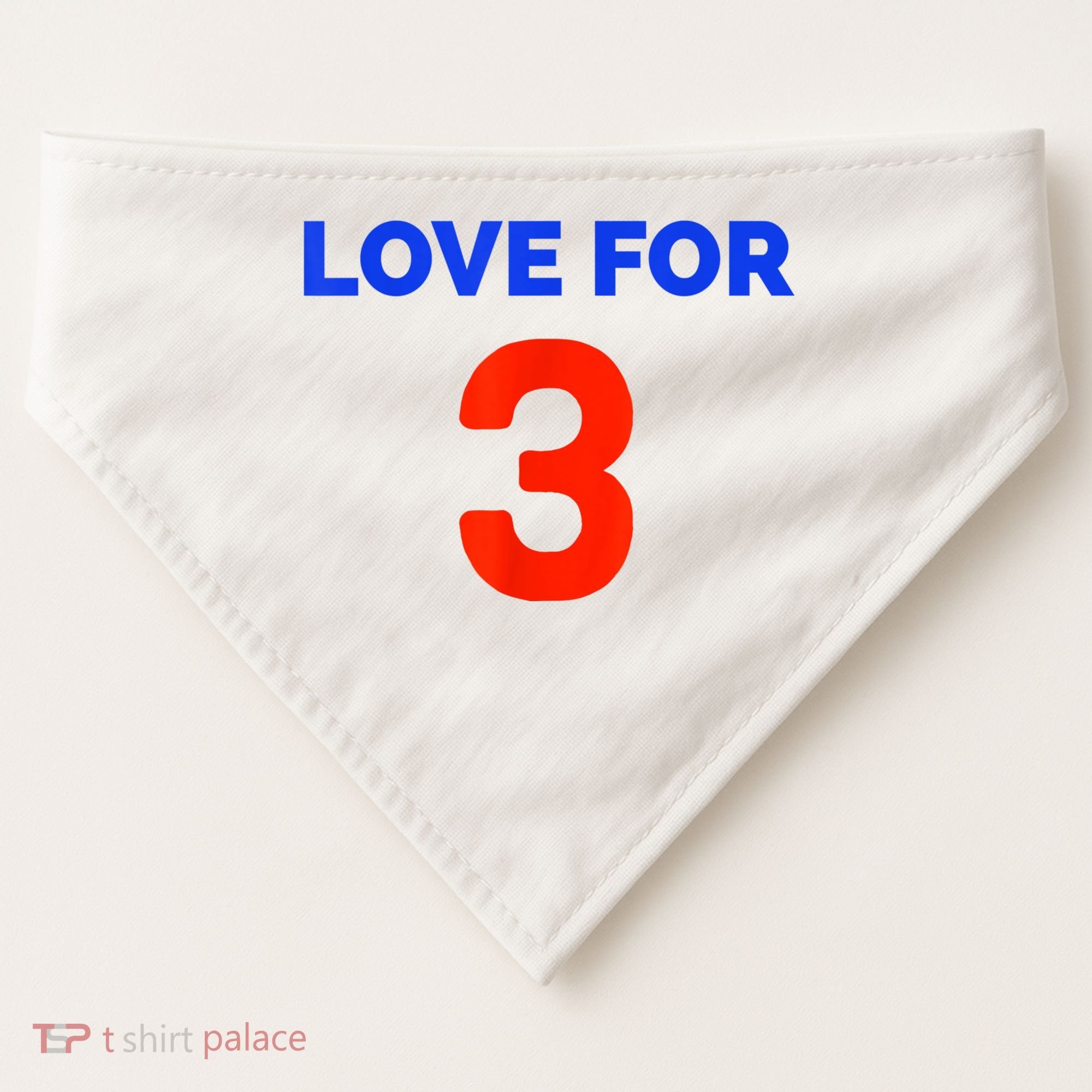 Love For 3 Football USA-Made Doggie Bandana