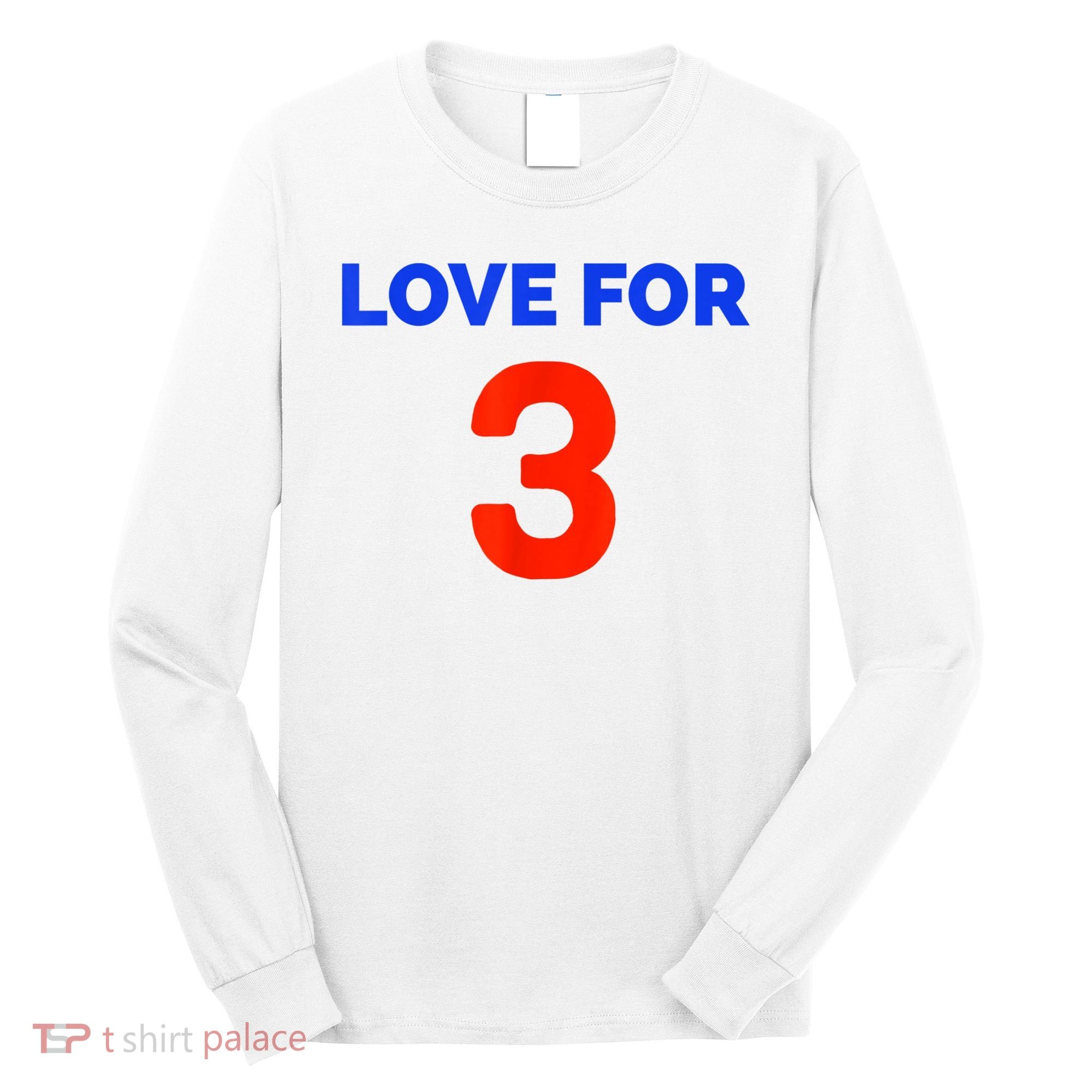 Love For 3 Football Long Sleeve Shirt