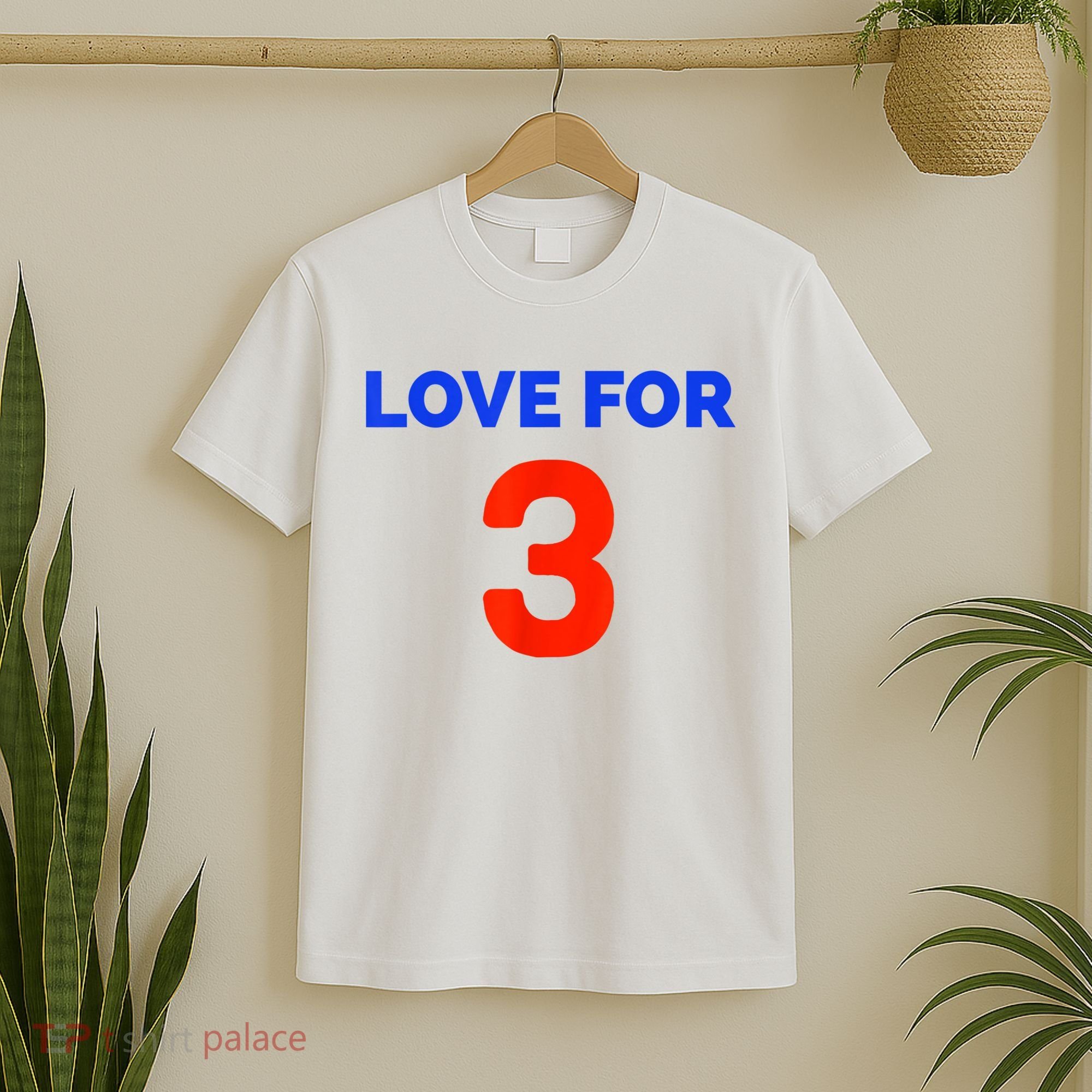 Love For 3 Football T-Shirt