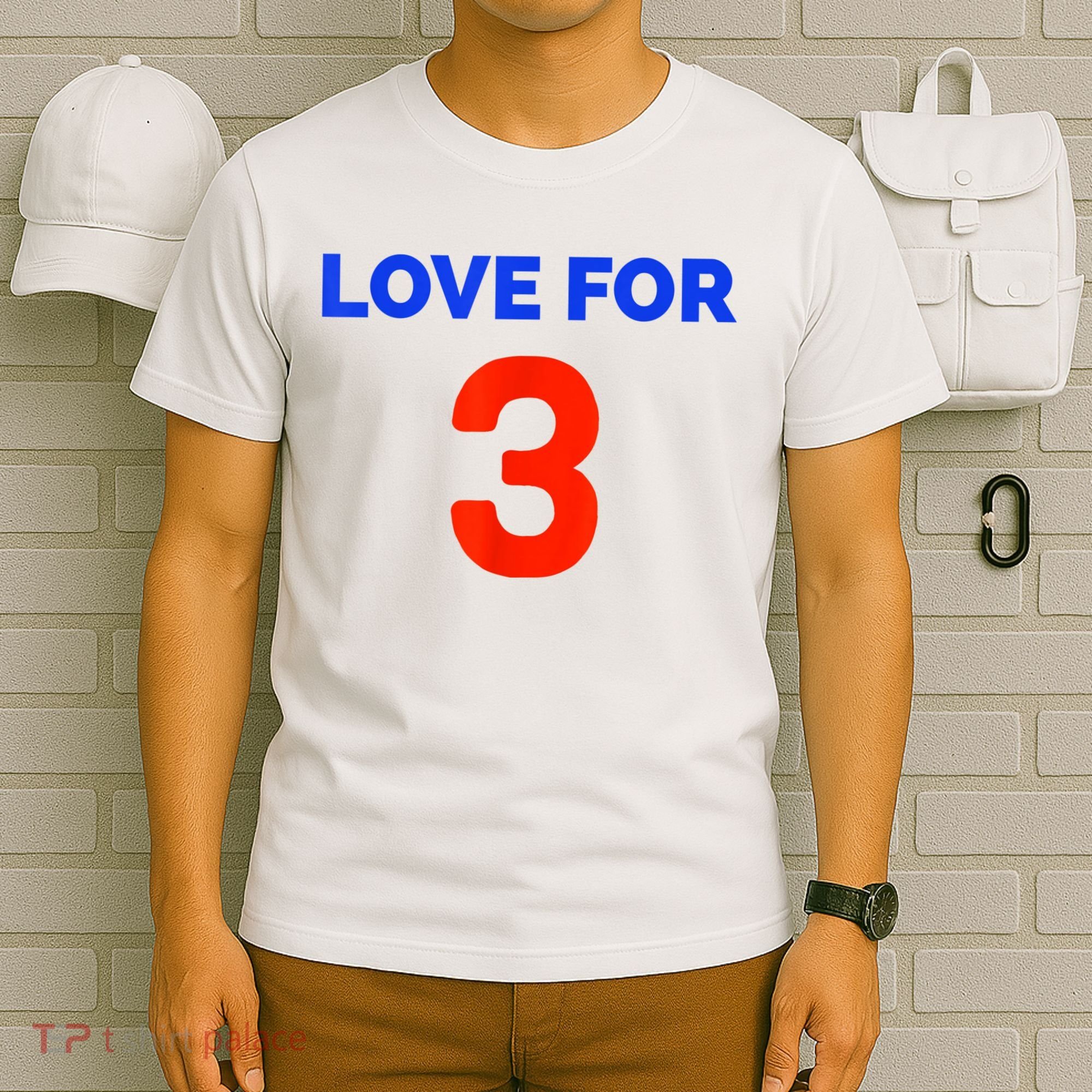 Love For 3 Football T-Shirt