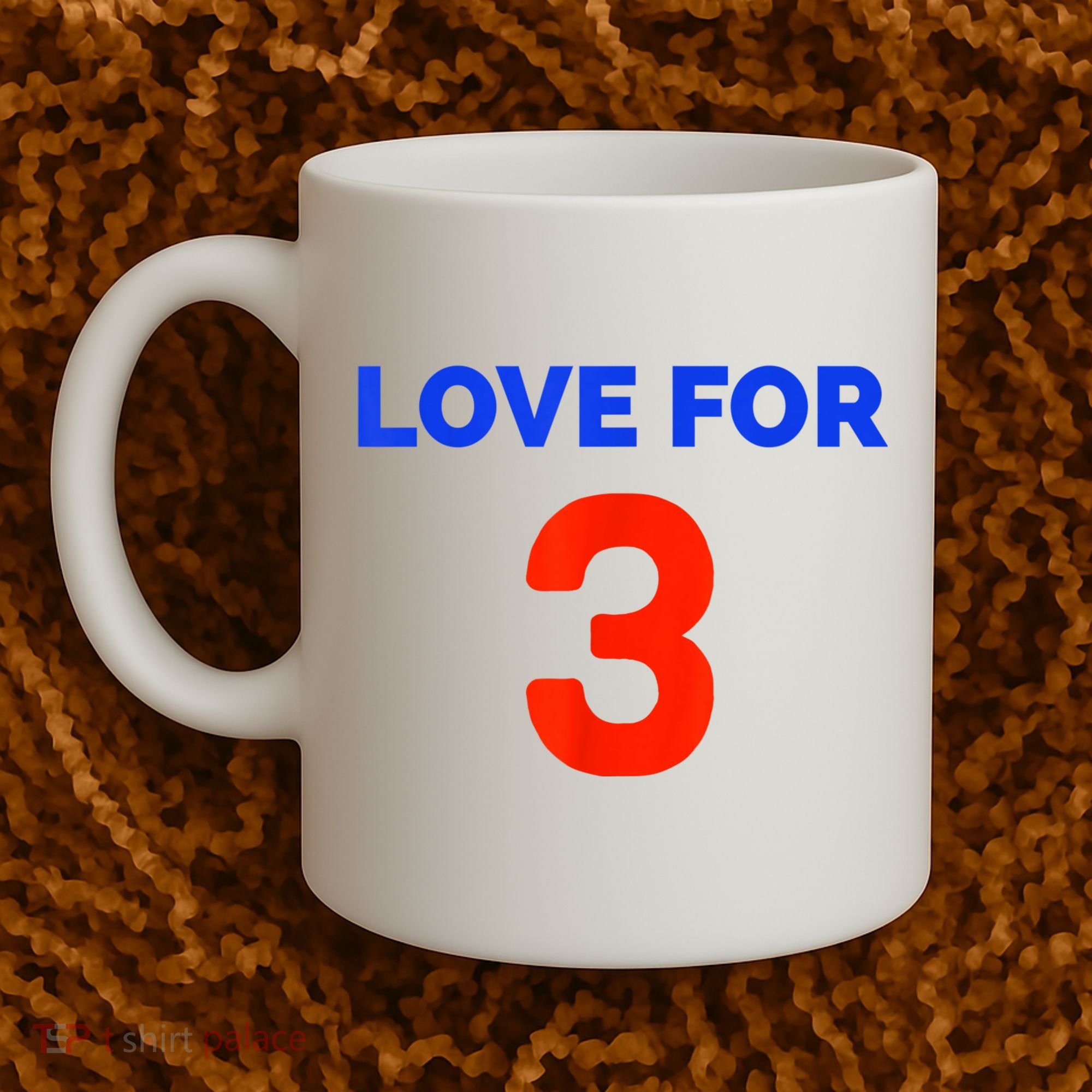 Love For 3 Football Coffee Mug