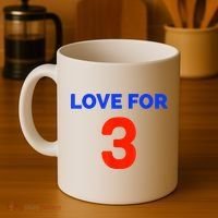 Love For 3 Football Coffee Mug thumb 4