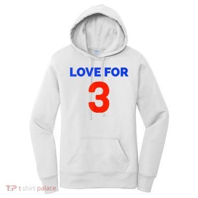 Love For 3 Football Women's Hoodie