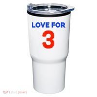 Love For 3 Football Tumbler thumb 0