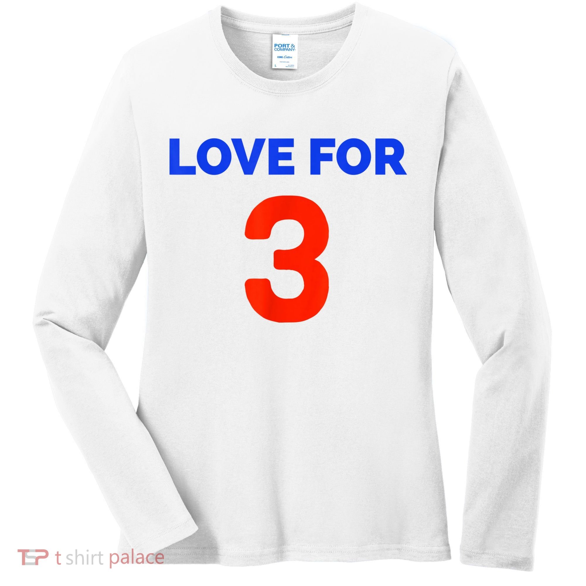 Love For 3 Football Women's Long Sleeve Shirt