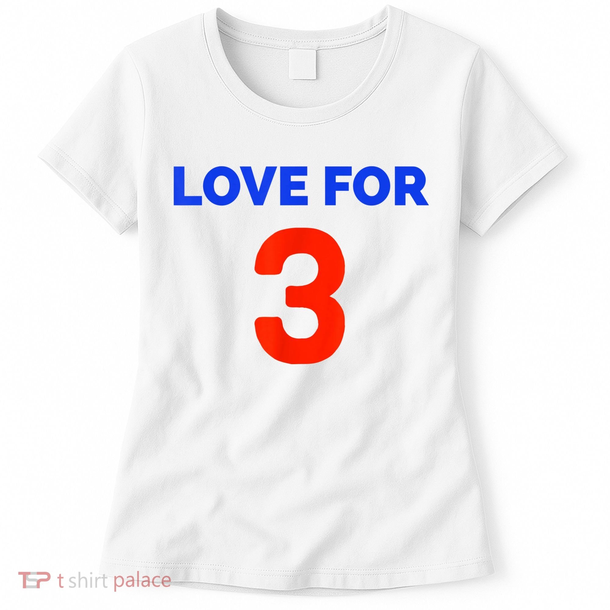 Love For 3 Football Women's T-Shirt