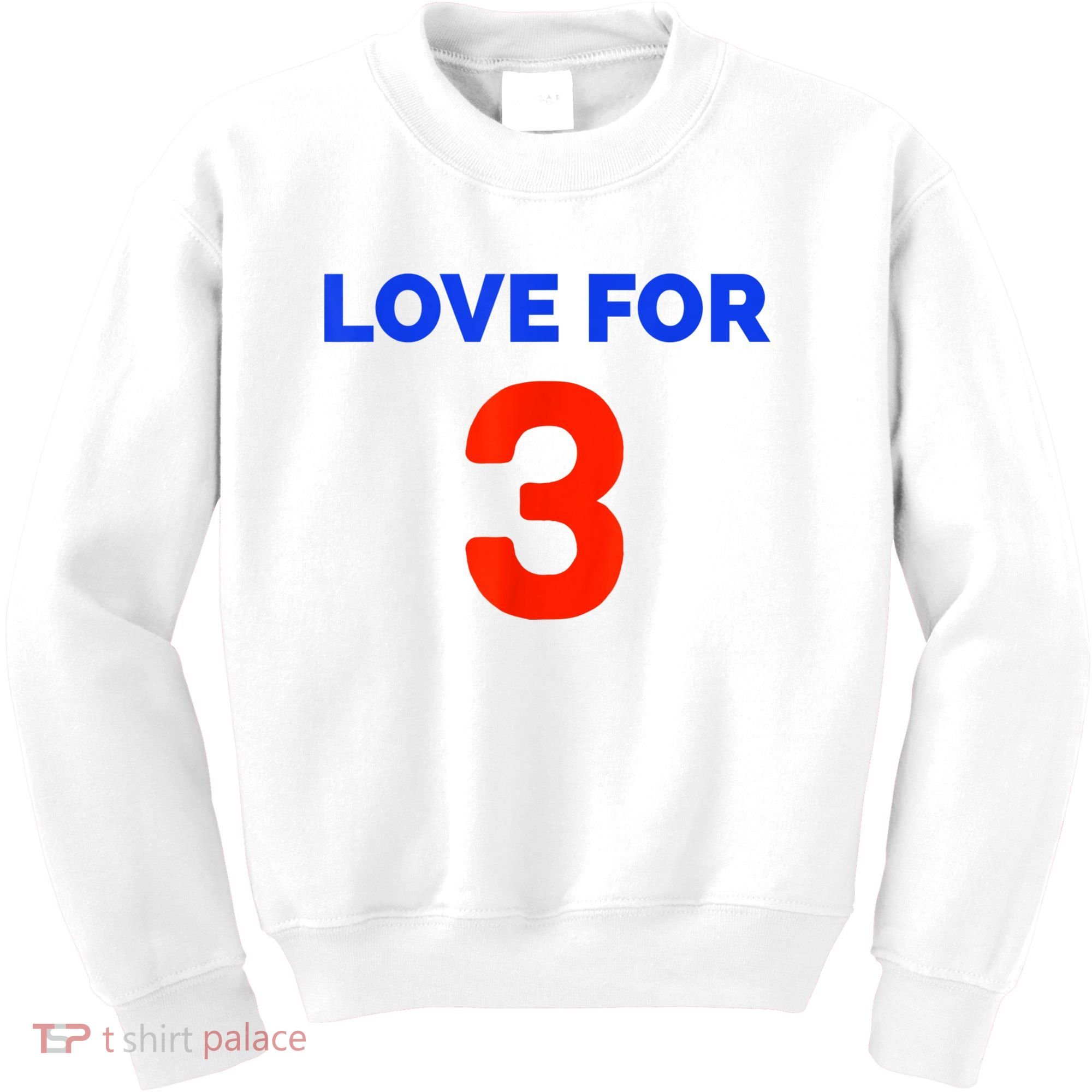 Love For 3 Football Kids Sweatshirt