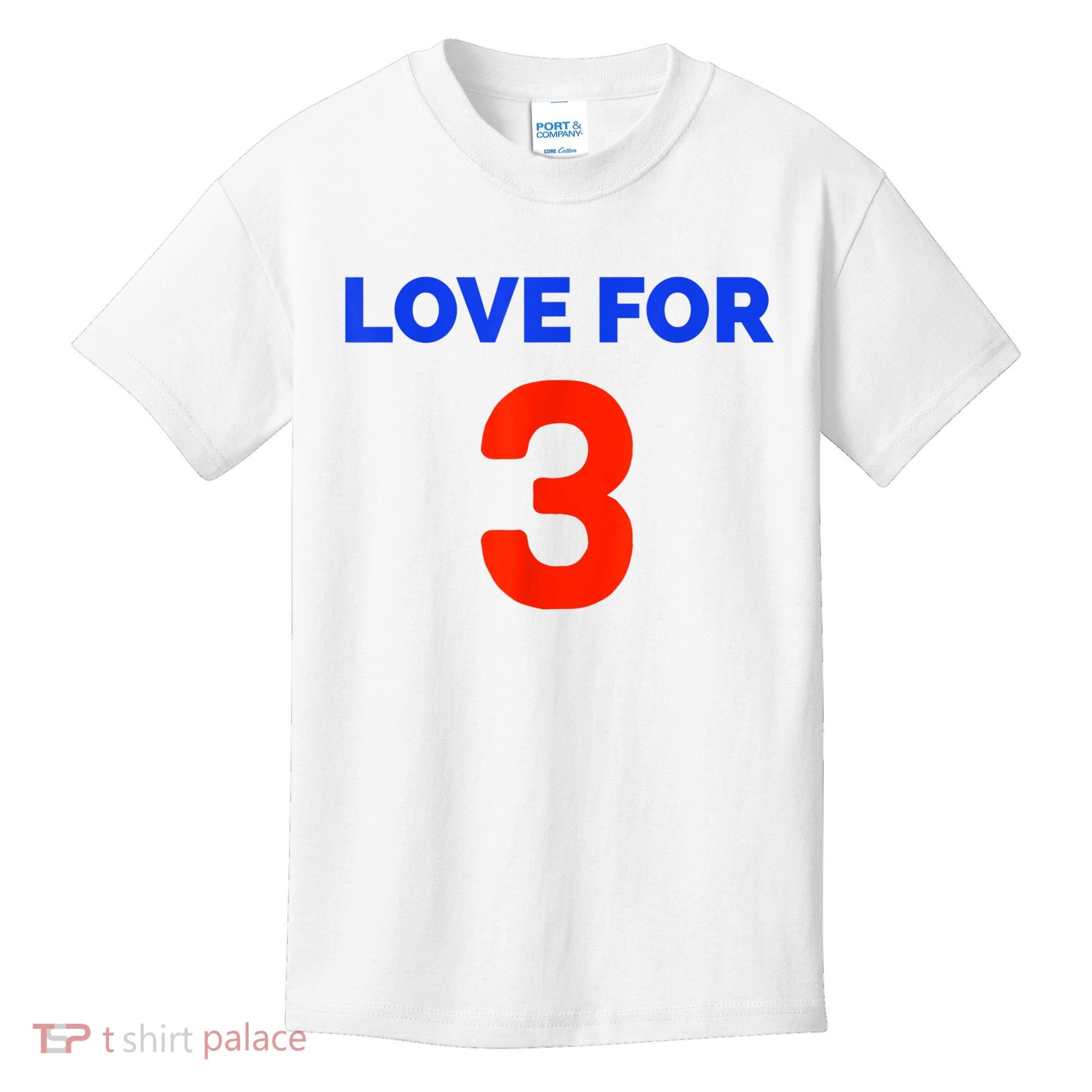 Love For 3 Football Kids T-Shirt