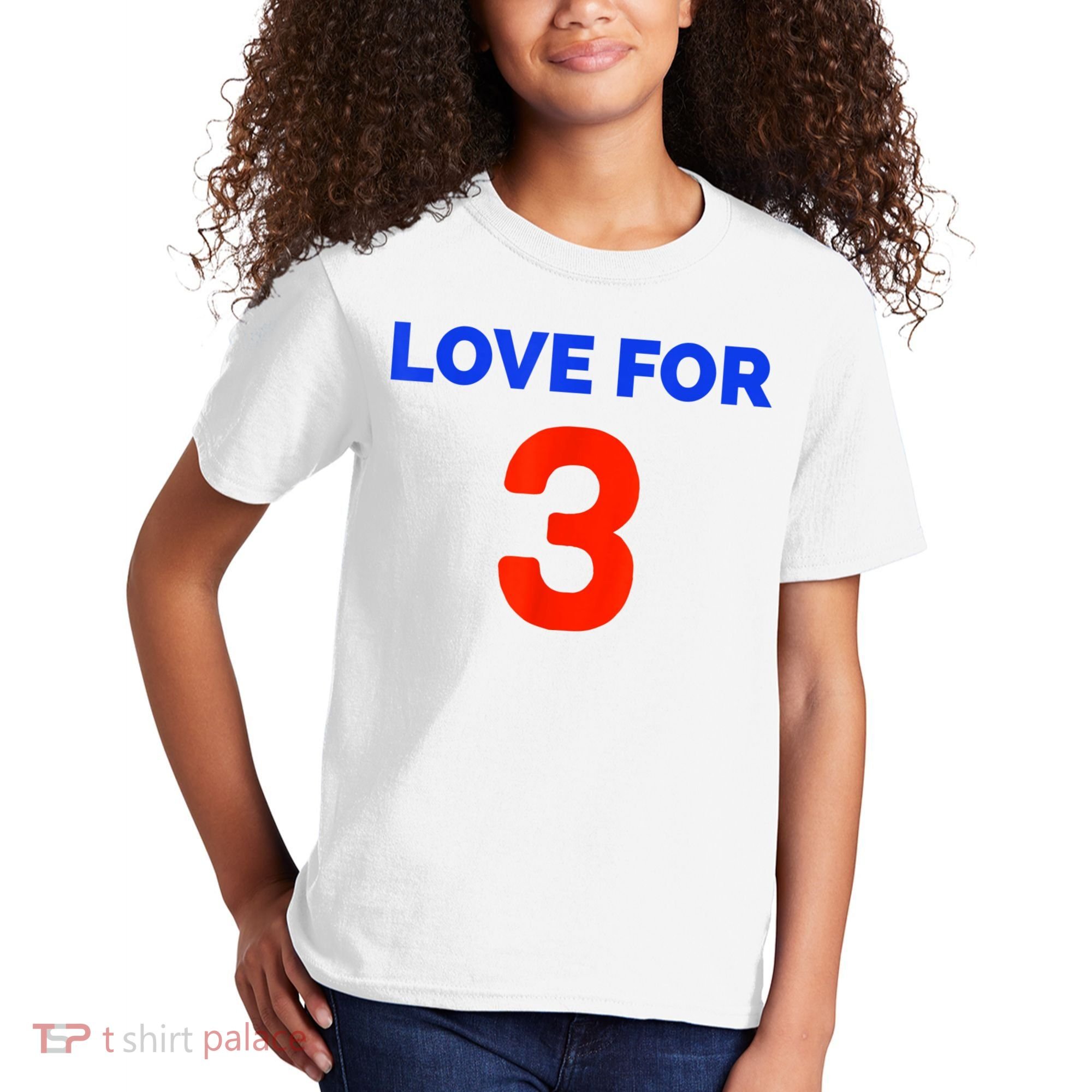 Love For 3 Football Kids T-Shirt