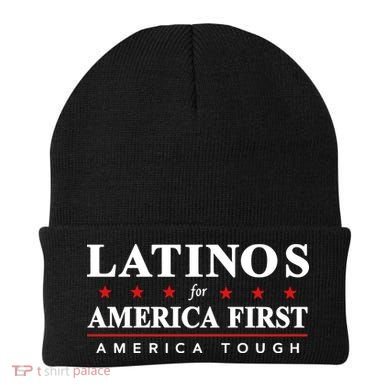 Latinos For America First America Tough Beanie
