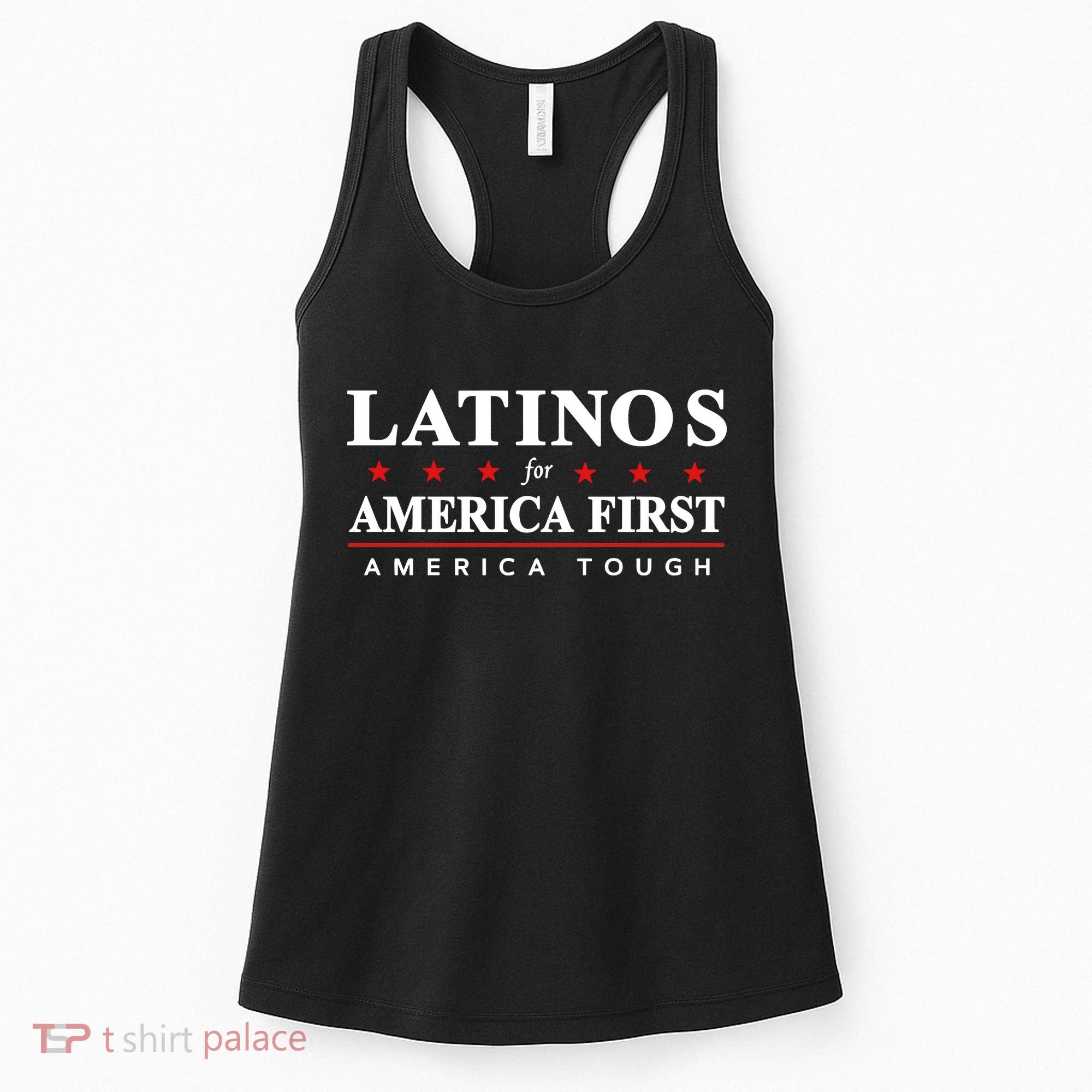Latinos For America First America Tough Women's Tank Top